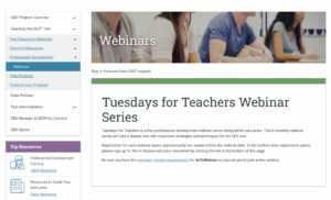 TuesdaysForTeachersWebinarSeries